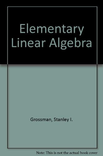 9780030138133: Elementary Linear Algebra