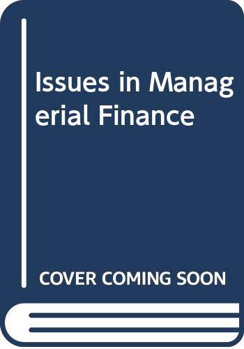 Beispielbild fr Issues in Managerial Finance zum Verkauf von Better World Books: West