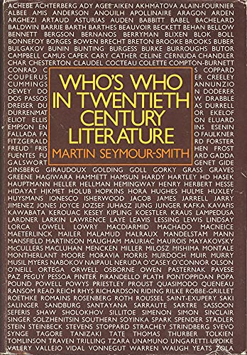 9780030139260: Who's Who in Twentieth-Century Literature