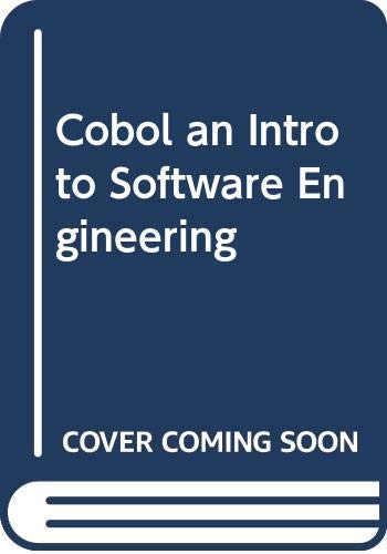 9780030142581: Cobol an Intro to Software Engineering