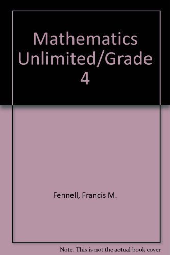 Imagen de archivo de Mathematics Unlimited/Grade 4 a la venta por -OnTimeBooks-