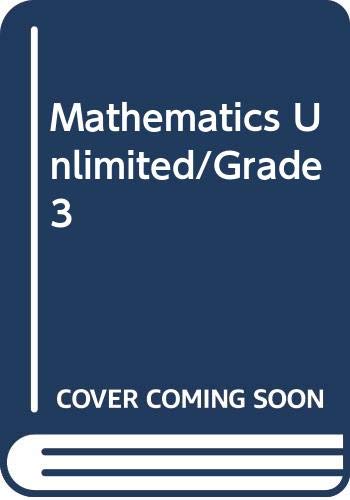 Imagen de archivo de Mathematics Unlimited/Grade 3 a la venta por HPB-Red