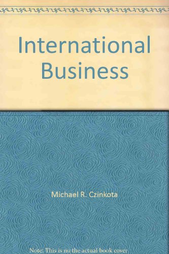 Beispielbild fr INTERNATIONAL BUSINESS, Insturctor`s Manual, Test Bank, and Transparency Masters. * zum Verkauf von L. Michael