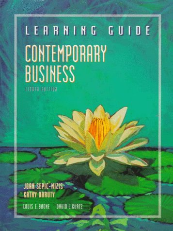 Stock image for Contemporary Business Learning Guide for sale by HPB-Diamond