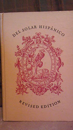 Imagen de archivo de Del Solar Hispanico a la venta por Ergodebooks