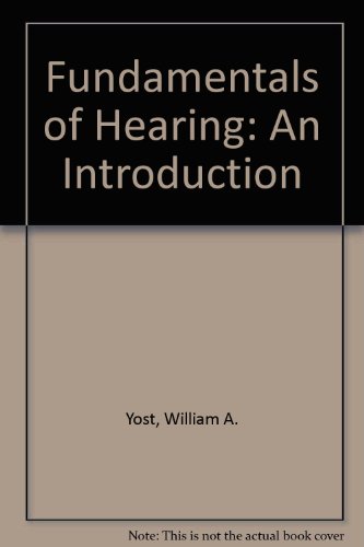 Stock image for Fundamentals of Hearing: An Introduction for sale by BookDepart