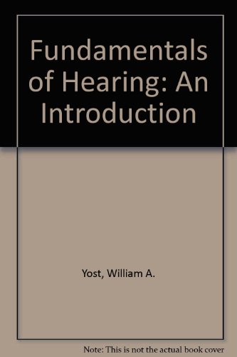 9780030167812: Fundamentals of hearing: An introduction