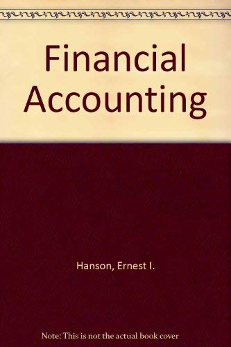 9780030168925: Financial Accounting