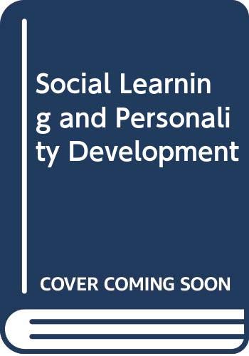 Stock image for Social Learning and Personality Development for sale by ThriftBooks-Dallas