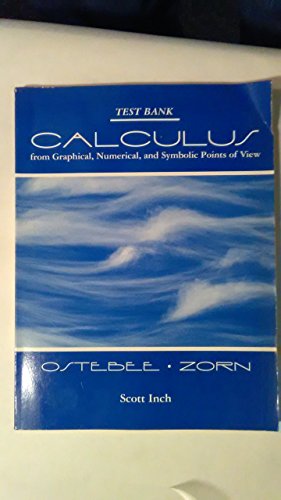 Beispielbild fr Test Bank Calculus from Graphical, Numerical, and Symbolic Points of View zum Verkauf von Nationwide_Text