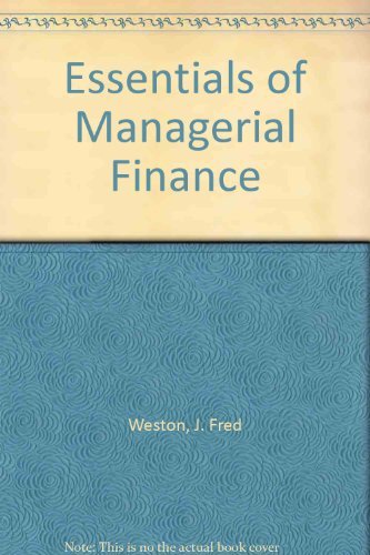 Stock image for Essentials of Managerial Finance for sale by BookHolders