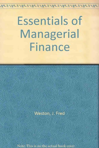 9780030175510: Essentials of Managerial Finance