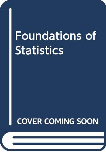 9780030177330: Foundations of Statistics