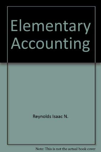 Stock image for Elementary Accounting for sale by Better World Books