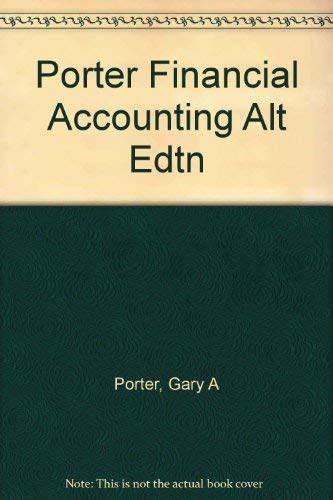 Stock image for Porter Financial Accounting Alt Edtn for sale by HPB-Red