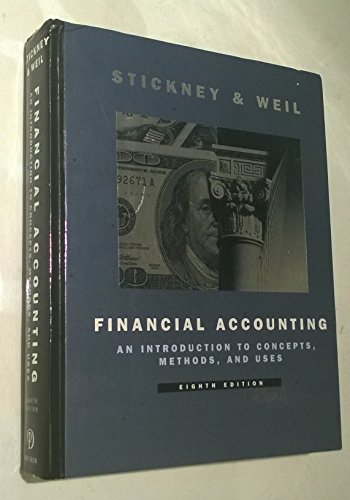 Beispielbild fr Financial Accounting: An Introduction to Concepts, Methods, and Uses (Dryden Press Series in Accounting) zum Verkauf von Wonder Book