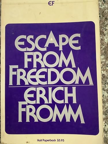 9780030184413: Escape from Freedom