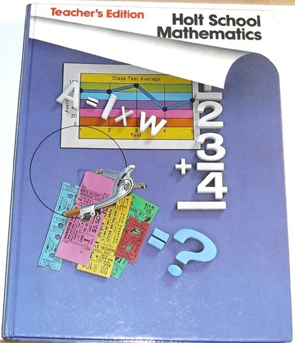 9780030186165: Holt School Mathematics Grade 5 [Hardcover] by