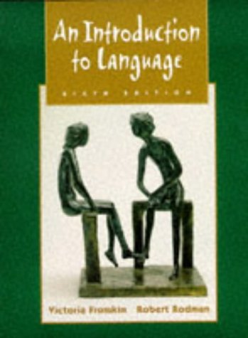 9780030186820: An Introduction to Language