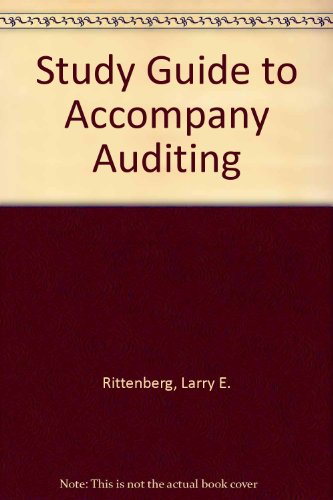Stock image for Study Guide to Accompany Auditing: Concepts for a Changing Environment for sale by tttkelly1