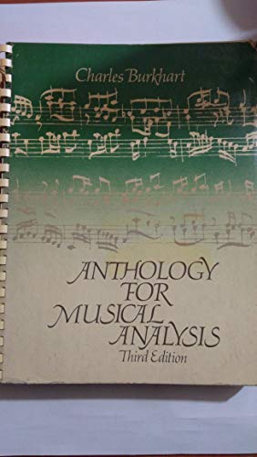 9780030188664: Anthology for Musical Analysis