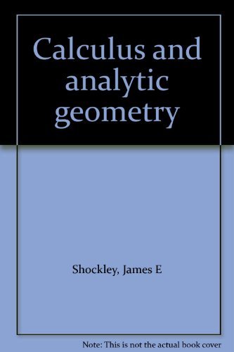 9780030188862: Calculus: And analytic geometry