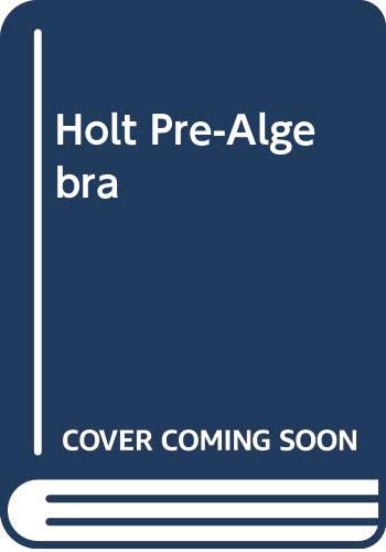 Stock image for Holt Pre-Algebra for sale by Gulf Coast Books
