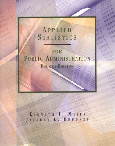 Stock image for Applied Statistics for Public Administration for sale by Better World Books