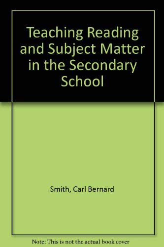 Imagen de archivo de Teaching reading in secondary school content subjects: A bookthinking process a la venta por HPB-Red