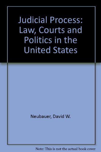 Imagen de archivo de Judicial Process: Law, Courts, And Politics in the United States a la venta por Bookmans