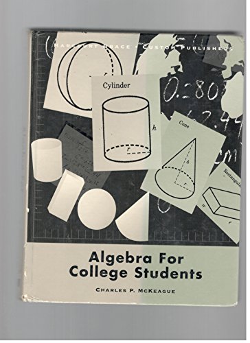 9780030196584: Albebra for College Students