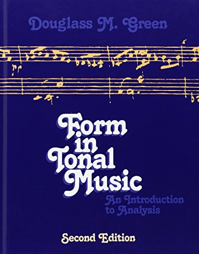 9780030202865: Form in Tonal Music: An Introduction to Analysis, Second Edition