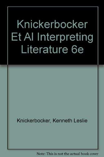 Stock image for Interpreting literature: Preliminaries to literary judgment for sale by HPB-Red