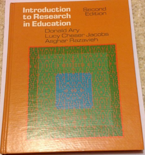 9780030206061: Introduction to Research in Education