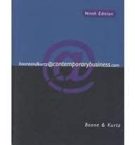 Contemporary Business (9780030213274) by Boone, Louis E.