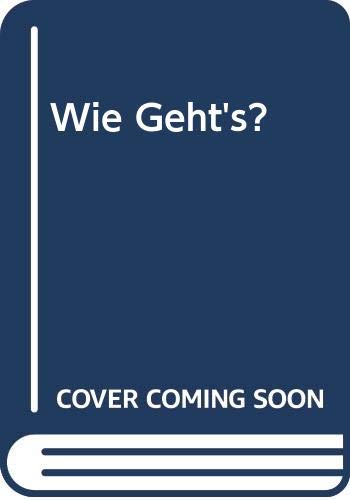Imagen de archivo de Wie Geht's? a la venta por Better World Books