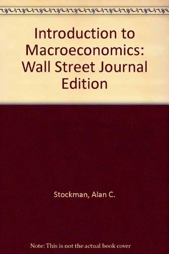 Beispielbild fr Introduction to Macroeconomics: Wall Street Journal Edition zum Verkauf von Green Street Books