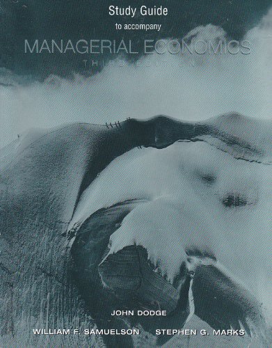 Stock image for Managerial Economics for sale by Wonder Book