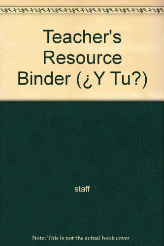 9780030227431: Teacher's Resource Binder (Y Tu?)