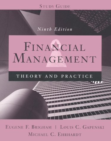 Imagen de archivo de Financial Management: Theory and Practice (9th Edition, Study Guide) a la venta por SecondSale