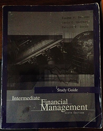 9780030234613: Brigham Intermediate Financial Mgmt 6e Sg