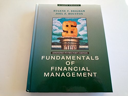 Fundamentals Financial Manangement-ie (9780030244360) by Brigham