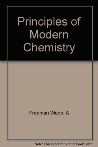 Beispielbild fr Principles of Modern Chemistry (Study Guide and Solutions Manual) zum Verkauf von Wonder Book