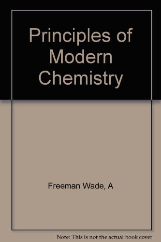 9780030247514: Principles of Modern Chemistry (Study Guide and Solutions Manual)