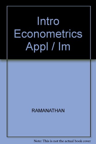 Imagen de archivo de Intro Econometrics with Appl 4e / Im a la venta por Better World Books