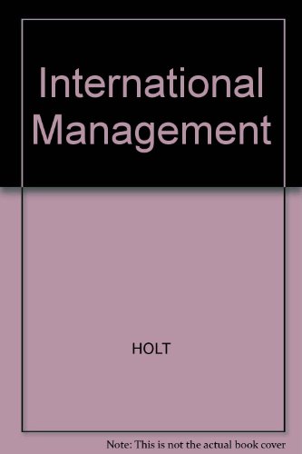 International Management (9780030249211) by Holt