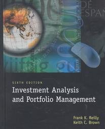 Beispielbild fr Investment Analysis and Portfolio Management- Solutions Manual, 6th Edition zum Verkauf von Wonder Book