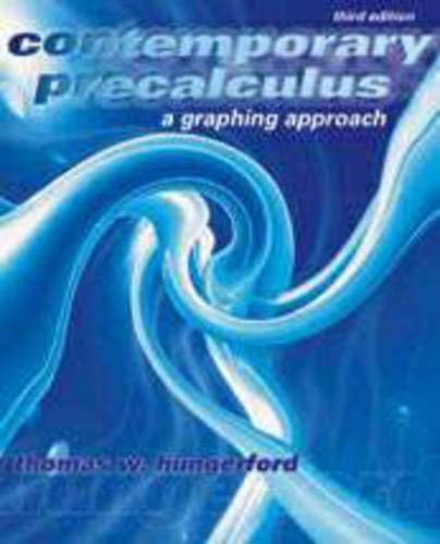 9780030259890: Contemporary Precalculus: A Graphing Approach