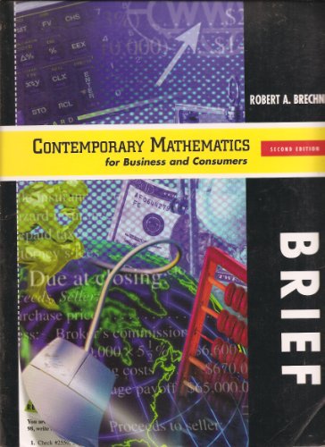 Stock image for Contemporary Mathematics for Business and Consumers for sale by Books Puddle