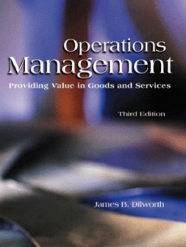 Stock image for Operations Management : Providing Value in Goods and Services for sale by BookHolders